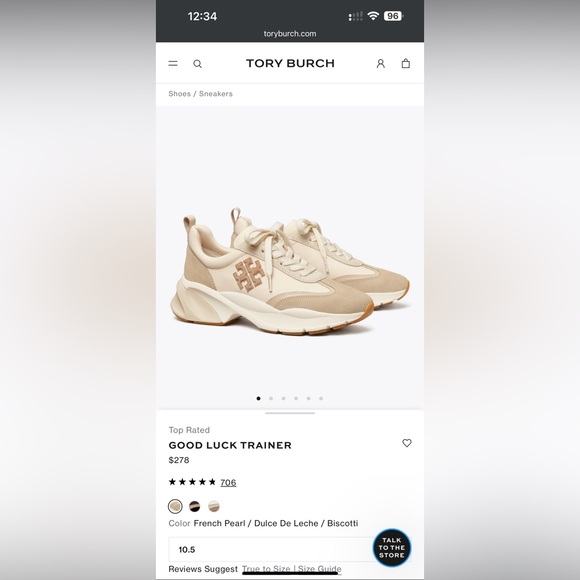 Tory Burch GOOD LUCK TRAINER - Picture 8 of 9